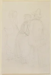 Gruppe på tre stående figurer