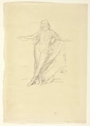 Liten drapert figur, skjev