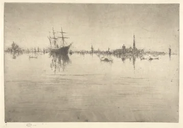 Nocturne, fra det første Venezia-settet (Venice, A Series of Twelve Etchings)