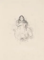 Portrettstudie: Mrs. Philip, nr. 3 (recto) Portrettstudie: Geneviève Mallarmé (verso)