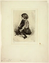 Seymour Haden, Jr, sittende