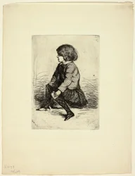 Seymour Haden, Jr, sittende