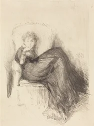 Studie: Maude sittende