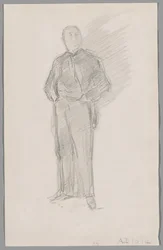 Studie for portrett av Thomas Way
