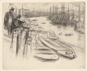 The Little Pool, fra Thames-settet (En serie med seksten etsninger av scener på Themsen og andre emner)