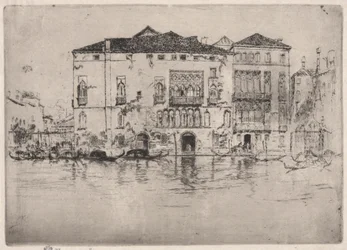 Palassene, fra det første Venezia-settet (Venezia, en serie med tolv etsninger)