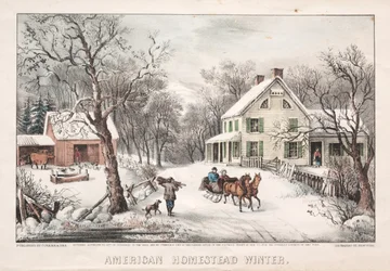 American Homestead, vinter, 1868.