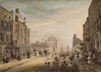 Utsikt mot Hanover Square Viser Holles Street, London