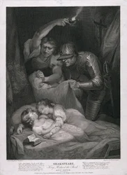 Kong Richard den tredje: Akt IV, scene III Mordet på prinsene i tårnet, utgitt 1790.