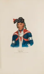 MI-A-QU-A; En høvding fra Miami, fra The Aboriginal Portfolio
