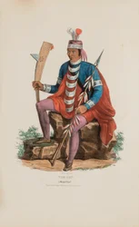 RICHARDVILLE; En høvding fra Miami, fra The Aboriginal Portfolio