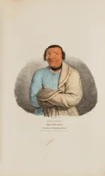 SHE-SHEBA eller Den lille anda; En berømt Winnebago-høvding, fra The Aboriginal Portfolio