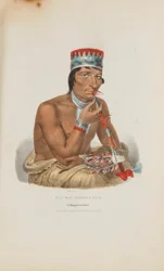 WA-EM-BOESH-KAA; En Chippeway-sjef fra The Aboriginal Portfolio
