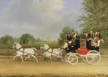 London-Farringdon-bussen passerer Buckland House, Berkshire