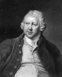 Richard Arkwright , britisk industrimann og oppfinner fra 1700-tallet, 1836.