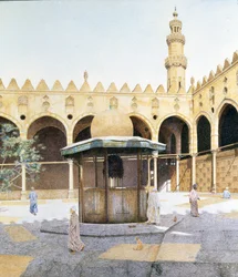 Kiosken i gårdsplassen til al-Maridani-moskeen i Kairo