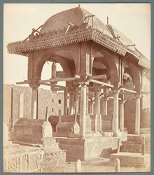 Egypt. Kairo. Familiegraver fra osmansk tid i den sørlige nekropolen (18. århundre)