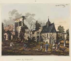 Interiør i Hougoumont, fra 