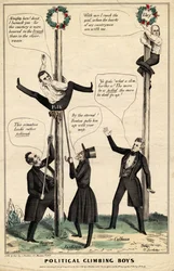 Politisk klatregutter, utgitt av J Baillie, H Bucholzer, New York, 1844