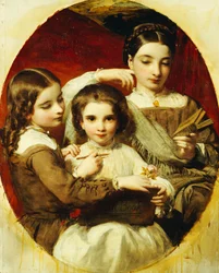 Portrett av Russell Sisters, 1858