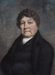 Mr Vanderhorst (pastell på grått papir)