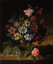 Blomster og frukt, 1827