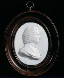 Portrett av John Harrison (1693-1776) (emaljepasta)