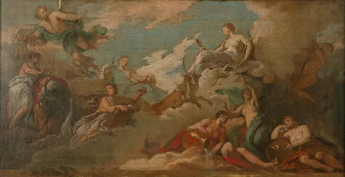 Time, Prudence and Vigilance, ca. 1716 (olje på lerret)