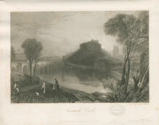 Tamworth Castle: stålgravering, nd [c 1832]