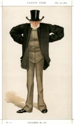 Newcastle on Tyne, Joseph Cowen, britisk politiker, 1872.