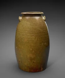 Jar, c. 1873-1900 (alkalisk glasert steintøy)