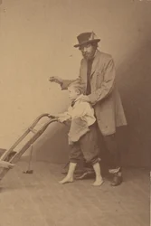 Edward Everett Hale og sønn, ca. 1865.