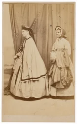 Eliza «Didy» Ridgely og muligens Charlotte Gittings, 1864 (foto)