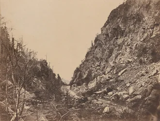 Leder for White Mountain Notch, Crawford House, 1854.