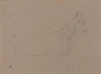 En hoppe, muligens en studie for «L#39;Amour de Cheval», datert 1827, i Tate Gallery