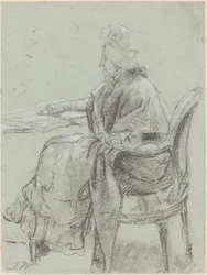 Studie av en eldre kvinne for "Ulydighet oppdaget"