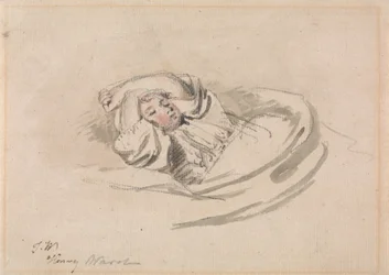 Kunstnerens sønn, Henry, sovende