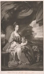 Hertuginne av Buccleuch med datteren hennes, Lady Mary Scott