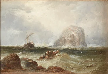 Off the Bass Rock (olje på lerret)