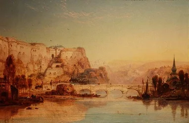Utsikt over Namur, Belgia