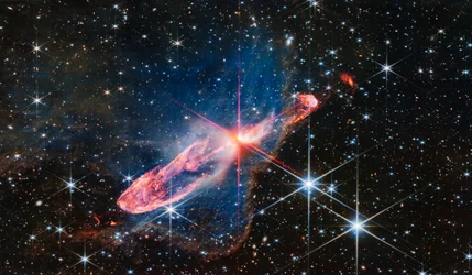 Herbig-Haro 46/47 (NIRCam-bilde)