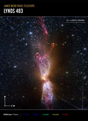 Lynds 483 (NIRCam-kompassbilde)