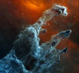 The Pillars of Creation (Webb MIRI Image)
