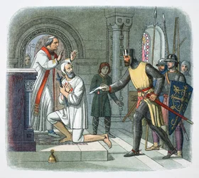 Hubert de Burgh hentet fra helligdommen i Boisars, Frankrike, 1232 1864