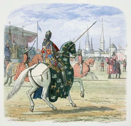Kong Richard II stopper duellen mellom hertugene av Hereford og Norfolk, 1398 1864