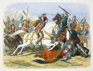 Richard III av England i slaget ved Bosworth Field, Leicestershire, 1485 1864