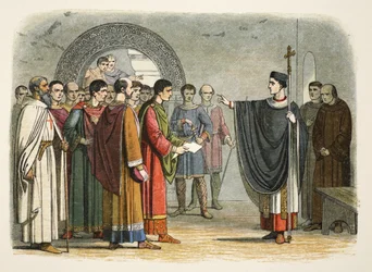 Thomas Becket forbyr jarlen av Leicester å avsi dom over ham