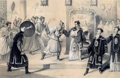 Keiser Weit-Soong og hoffet hans, tatt til fanger av tartarene, 1847