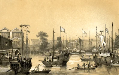De engelske fabrikkene i Canton, 1847