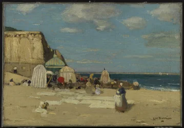 Stranden, Saint-Malo, ca. 1900